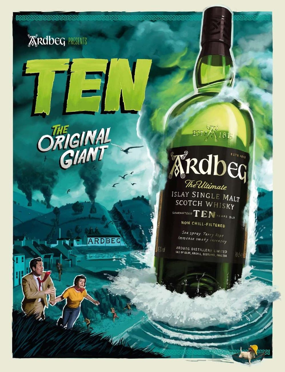 Plakat marki Ardbeg Ten - Islay Single Malt